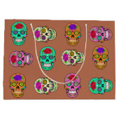 Grand Sac Cadeau Crânes à sucre (Dos)