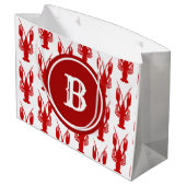 Grand Sac Cadeau Crawfish| Monogramme (Dos Angle)