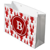 Grand Sac Cadeau Crawfish| Monogramme (Devant Angle)