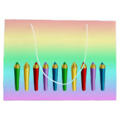 Grand Sac Cadeau Crayons de couleur (Dos)