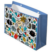 Grand Sac Cadeau Crazy head (Devant Angle)
