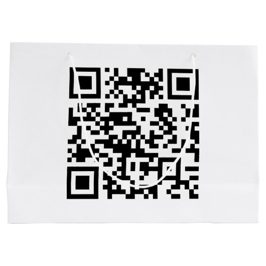 Grand Sac Cadeau Création instantanée de code QR (en entrant votre  (Dos)