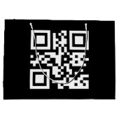 Grand Sac Cadeau Création instantanée de code QR (en entrant votre  (Dos)