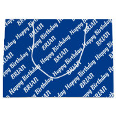 Grand Sac Cadeau Créer votre propre nom Anniversaire (Devant)