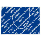 Grand Sac Cadeau Créer votre propre nom Anniversaire (Dos)