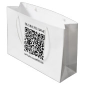 Grand Sac Cadeau Créez un code QR d'entreprise instantanément avec (Dos Angle)