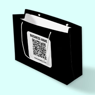 Grand Sac Cadeau Créez votre propre code QR Transparent