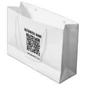 Grand Sac Cadeau Créez votre propre code QR | Transparent (Devant Angle)