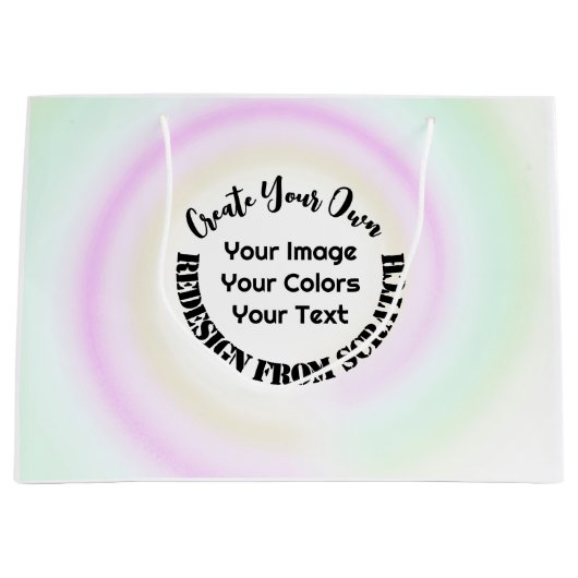 Grand Sac Cadeau Créez Votre Propre Modèle (Devant)