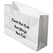 Grand Sac Cadeau Créez votre propre personnalisation (Devant Angle)