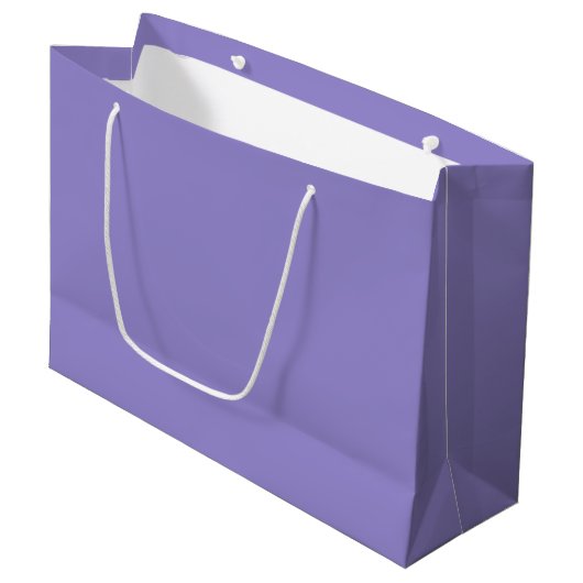 Grand Sac Cadeau Créez votre propre violet (Devant Angle)