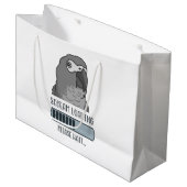 Grand Sac Cadeau Cri Chargement du gris africain (Devant Angle)