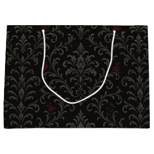 Grand Sac Cadeau Crimson Nocturne Bloom Victorian