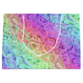 Grand Sac Cadeau cristal arc-en-ciel gelé : (Devant)