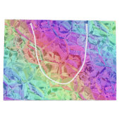 Grand Sac Cadeau cristal arc-en-ciel gelé : (Dos)