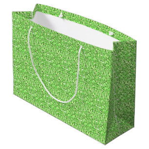 Grand Sac Cadeau cristal druzy - vert peridot