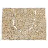 Grand Sac Cadeau crochet Lace Floral Pattern + your ideas (Devant)