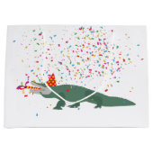 Grand Sac Cadeau Crocodile d'alligator - Animaux ayant une fête (Devant)