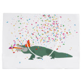 Grand Sac Cadeau Crocodile d'alligator - Animaux ayant une fête (Dos)