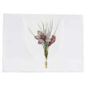 Grand Sac Cadeau crocus (Crocus sativus) de Redouté (Dos)