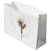 Grand Sac Cadeau crocus (Crocus sativus) de Redouté (Dos Angle)