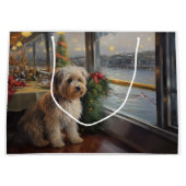 Grand Sac Cadeau Croisière de Noël Biewsome Terrier : Pawsome Holid (Devant)