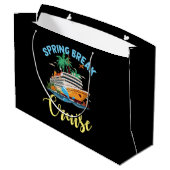 Grand Sac Cadeau Croisière de vacances de printemps (Dos Angle)