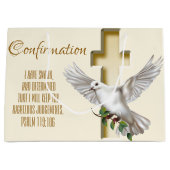 Grand Sac Cadeau Croix de colombe (Devant)