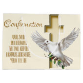 Grand Sac Cadeau Croix de colombe (Dos)