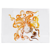 Grand Sac Cadeau Ctopus ambrée (Dos)