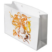 Grand Sac Cadeau Ctopus ambrée (Dos Angle)