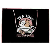 Grand Sac Cadeau Cuddin en coupe - Tea Time adorable (Dos)