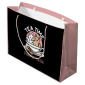 Grand Sac Cadeau Cuddin en coupe - Tea Time adorable (Dos Angle)