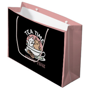 Grand Sac Cadeau Cuddin en coupe - Tea Time adorable