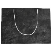 Grand Sac Cadeau Cuir noir Abstrait (Dos)