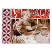 Grand Sac Cadeau Cuisine de femme, Alphonse Mucha (Dos)