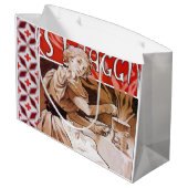Grand Sac Cadeau Cuisine de femme, Alphonse Mucha (Dos Angle)