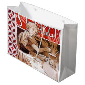 Grand Sac Cadeau Cuisine de femme, Alphonse Mucha (Devant Angle)