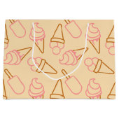 Grand Sac Cadeau Cuisine estivale avec contours de glace (Devant)