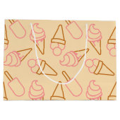 Grand Sac Cadeau Cuisine estivale avec contours de glace (Dos)