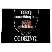 Grand Sac Cadeau Cuisinier Barbeque Cuisine Drôle Bbq (Devant)