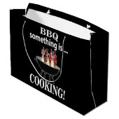 Grand Sac Cadeau Cuisinier Barbeque Cuisine Drôle Bbq (Dos Angle)