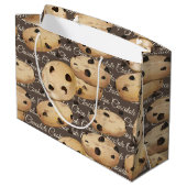 Grand Sac Cadeau Cuisson de biscuits aux pépites de chocolat (Dos Angle)