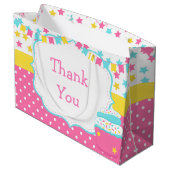 Grand Sac Cadeau Cupcake and Sprinkings Birthday Party (Dos Angle)