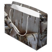 Grand Sac Cadeau Curly Birch Bark Tree Rustic (Dos Angle)