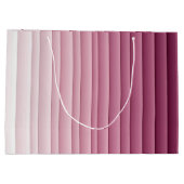 Grand Sac Cadeau Custom Monogram Pink Gradient Vertical  (Dos)