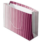 Grand Sac Cadeau Custom Monogram Pink Gradient Vertical  (Dos Angle)