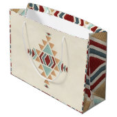 Grand Sac Cadeau Custom Moroccan Geometric Embroidery  (Dos Angle)