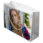 Grand Sac Cadeau Customiser Avec Votre Photo (Dos Angle)