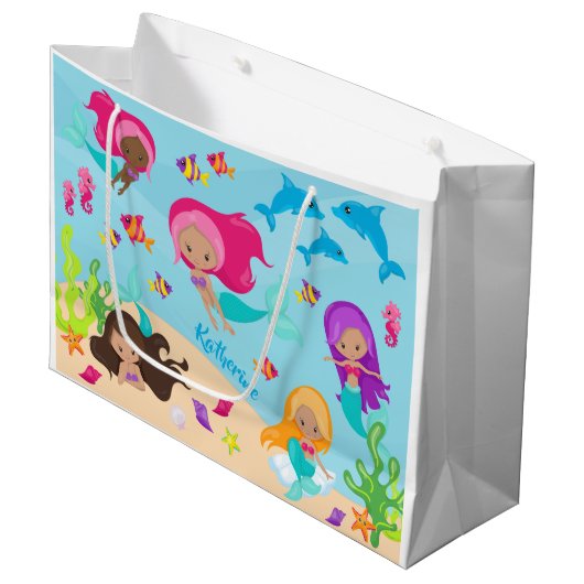 Grand Sac Cadeau Cute (Devant Angle)